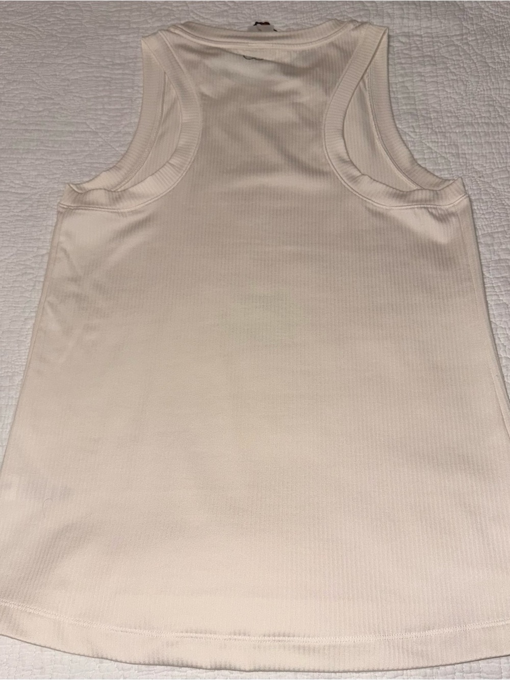 CALIA by Carrie Underwood Cream Ribbed Tank Top - Picture 3 of 4